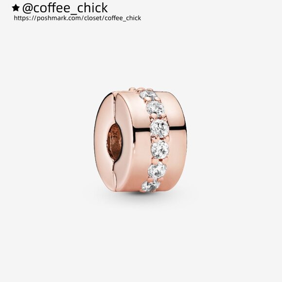 Pandora Sparkling Row Spacer Charm - Picture 1 of 5